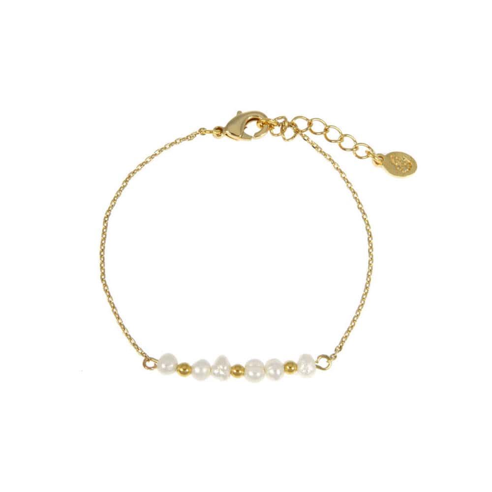 Bracelet Zoé plaqué or - Les Cleias