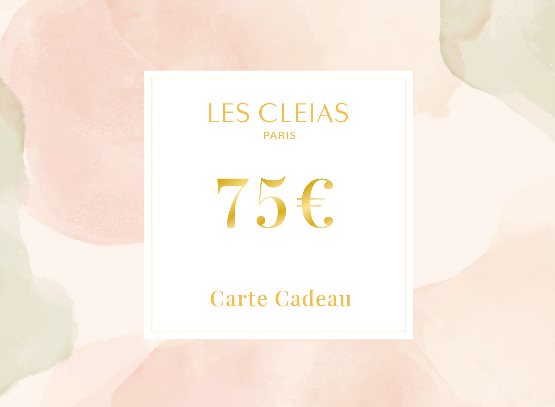 Carte Cadeau (75€) - Les Cleias