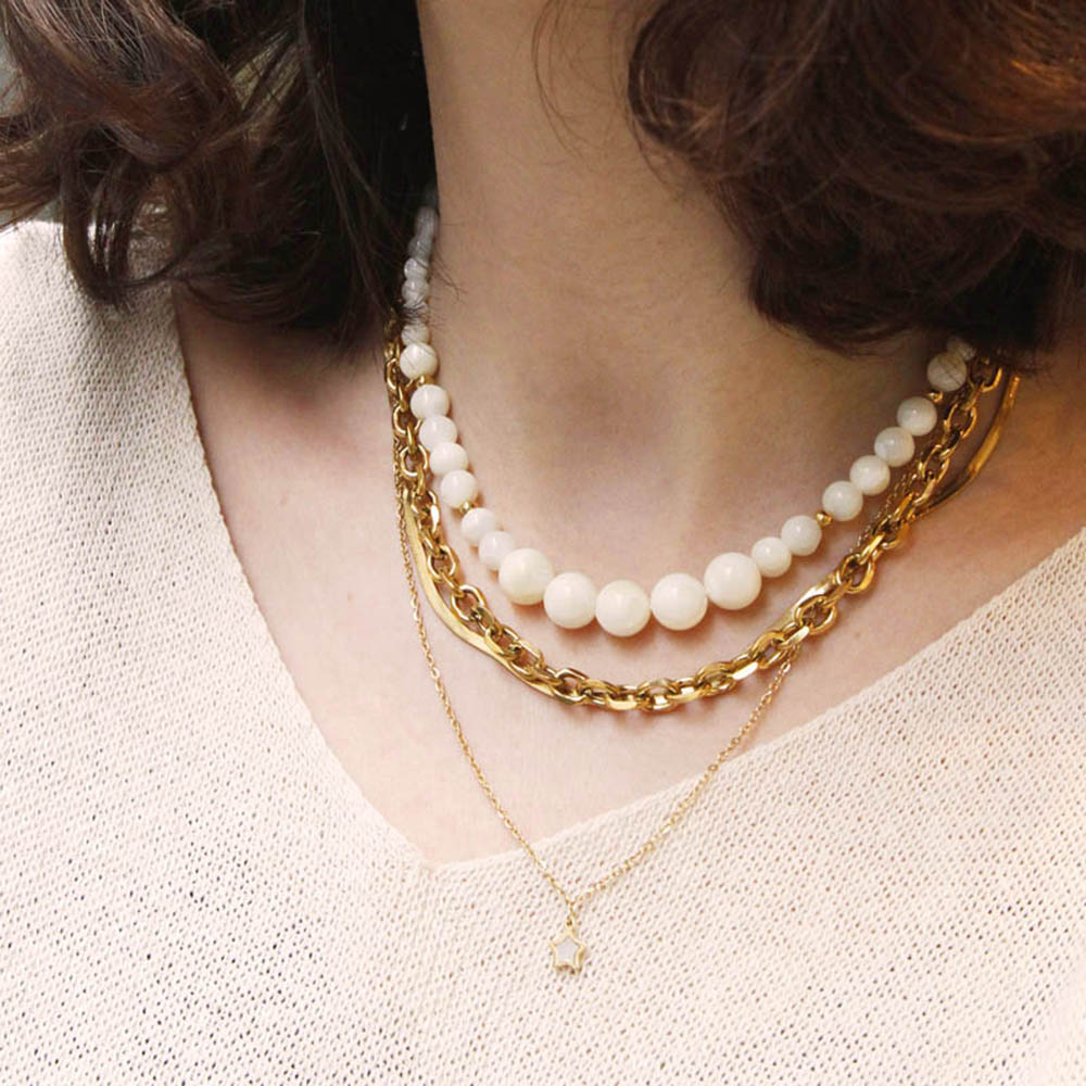 Collier acier Moreen - Les Cleias