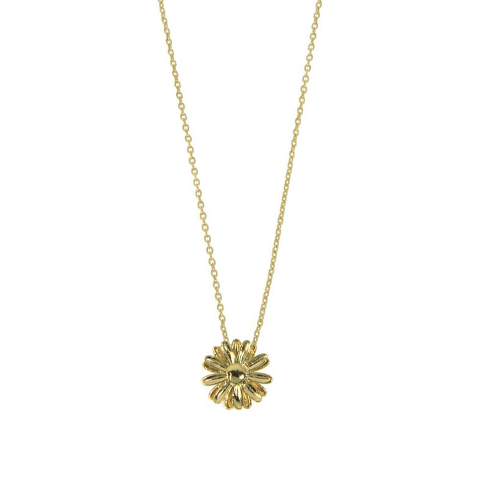 Collier Gerbera plaqué or - Les Cleias